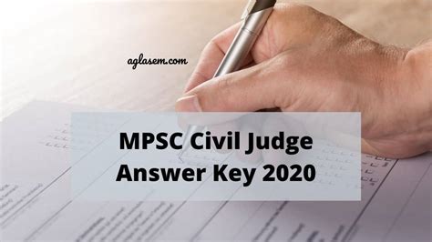 Would you be able to come and help me? MPSC Civil Judge Answer Key 2020: Final Answer Key Released for Maharashtra Civil Judge Exam ...