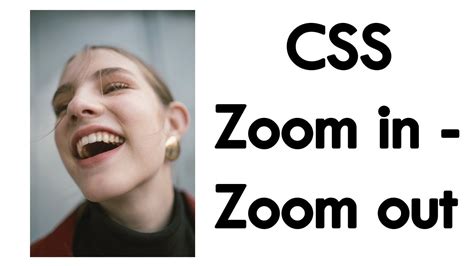 With images being the soul of a website, you might have definitely tried your although you may find a large number of jquery plugins for creating an image zoom effect, css3 is perhaps the most recommended one. CSS Zoom in out || CSS animation - YouTube