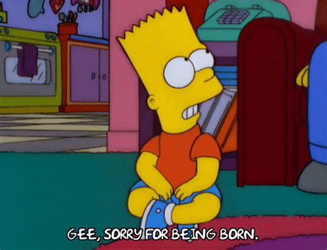 The dialogues include a lot of cultural jokes, and the characters speak quickly… which can sometimes make it hard to follow. Sad Bart Simpson GIF - Find & Share on GIPHY