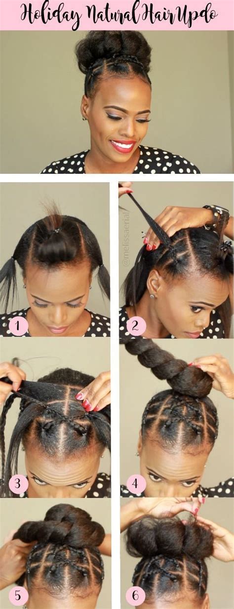 Loosely wave the hair using a soft tong first, as this will help to shape the hair much easier. Natural Hair Updo Protective And Stylist Hairstyle For The ...