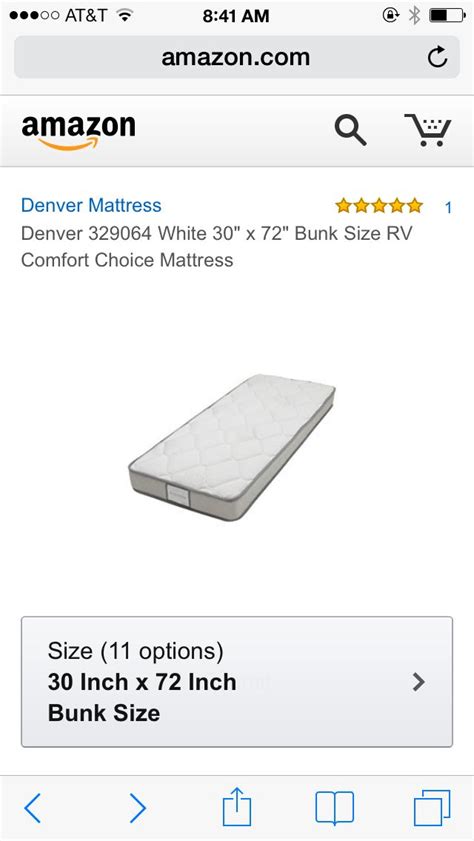 These often have limited space, measuring. Cot/RV/semi truck/trucker mattress | Mattress sizes ...