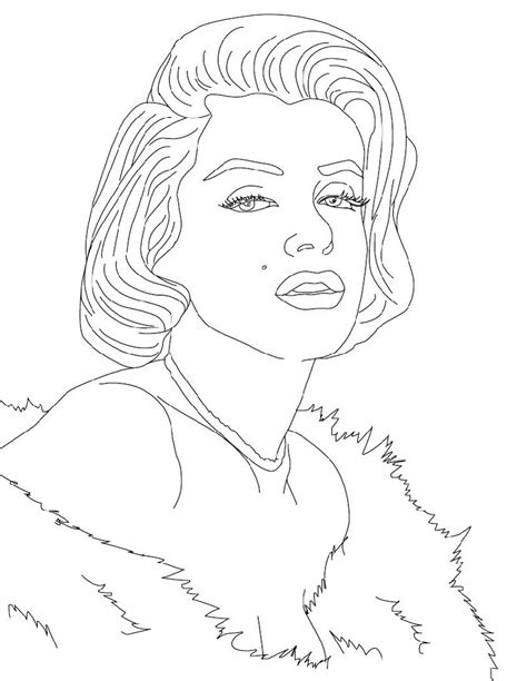 Marilyn monroe lineart by jadedragonne on deviantart. Marilyn Monroe Coloring Pages in 2020 | People coloring ...