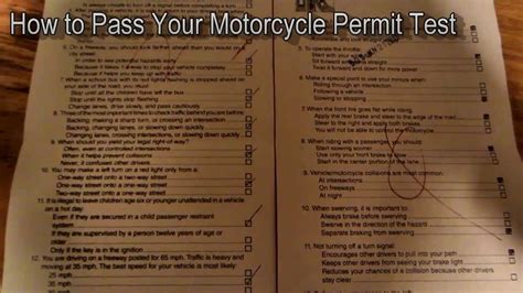 Whether you're cruising the streets of los angeles or highway 1 outside big sur, the best way to get on the road is by taking our california dmv. Motorcycle Permit Test How to Pass Answers - YouTube