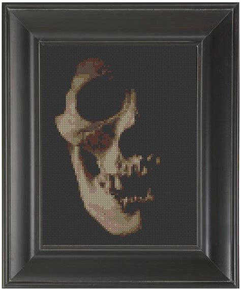 Maybe you would like to learn more about one of these? Skull In Shadow - Cross Stitch Pattern Chart | Cross ...