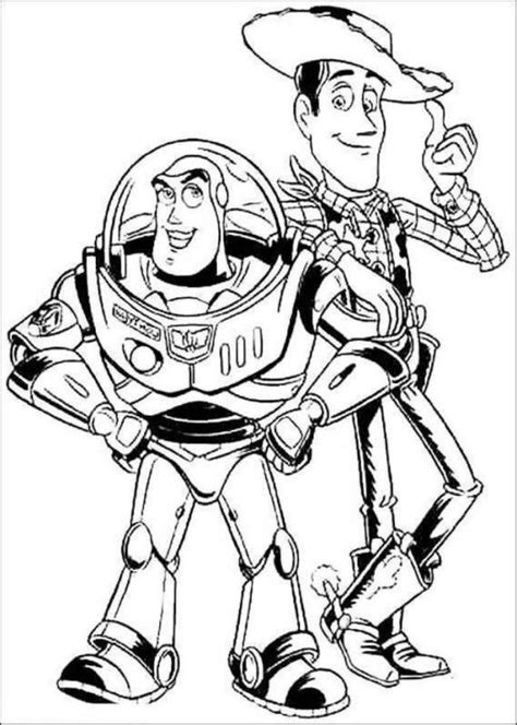 Print and share to your children too. Buzz Lightyear And Woody Sheriff Toy Story Coloring Pages ...