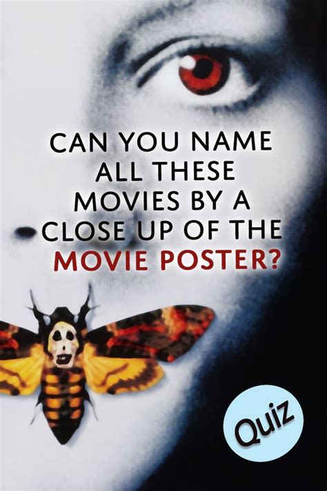 An iconic movie poster is one that has been burned onto the public consciousness, something that has become so recognisable that you feel you've always known it. Quiz: Can You Name All These Movies By Just A Close Up Of ...