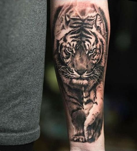 Lone Tiger forearm tattoo | Mens tiger tattoo, Animal ...