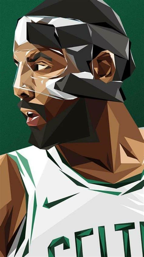 Are you trying to find kyrie irving dark knight wallpaper? Kyrie Irving with a protective face mask. Playing for the Boston Celtics. | Nba basketball hoop ...