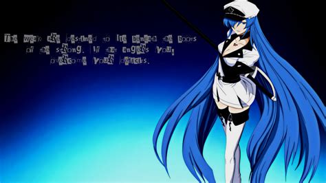 The beautiful world of anime consists of all types of unique characters. Long blue hair anime Akame ga Kill wallpapers and images ...