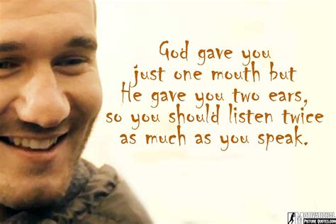 Those who work don't talk, and those who talk don't work. Nick Vujicic Biography -Motivational Speaker Without Limbs ...