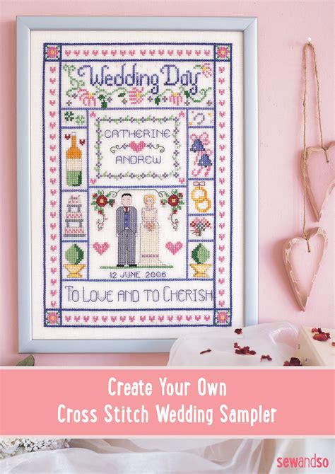 Use graph paper to draw your pattern by hand, convert a digital image using a software program specifically designed for creating stitch charts, or use an online conversion. Free download for cross stitch wedding sampler | Wedding ...