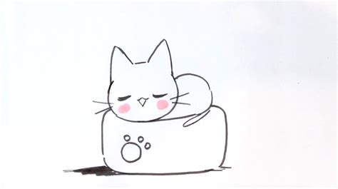 Comment dessiner un nuage licorne kawaii dessin kawaii. Cute Cat | Dessin kawaii, Dessin chat, Dessin chat facile