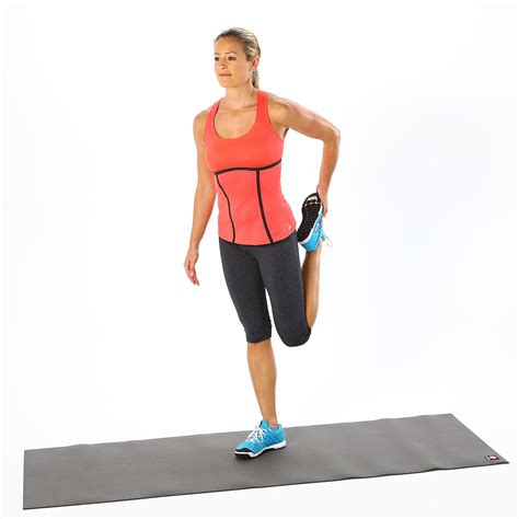 To demonstrate the importance of stretching activities before and after exercise. 5 Moves to Stretch Out Quads | POPSUGAR Fitness Australia