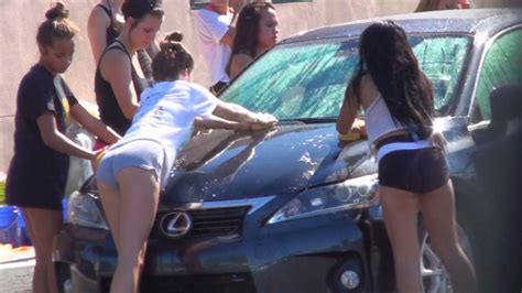 Dirty teens at the car wash. Teens Candids - CandidBomb.com