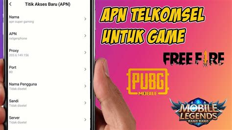 Maybe you would like to learn more about one of these? Cara Setting APN Telkomsel Untuk Game (PUBG Mobile, Free ...