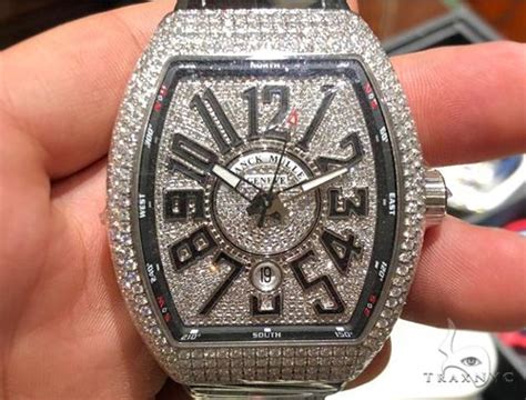 Franck muller, ladies, full diamond case, opera one limited edition. Diamond Franck Muller Watches - TraxNYC.com