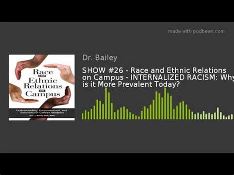 It is also called internalized oppression, internal colonization and the colonized mind. SHOW #26 - Race and Ethnic Relations on Campus ...