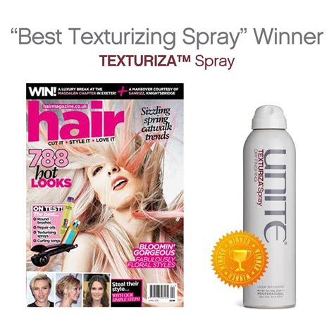 It's a top seller (again) this year, it works perfectly as a spray hair texturizer and an amazing dry shampoo. UNITE Texturiza Spray crowned winner of the Best ...