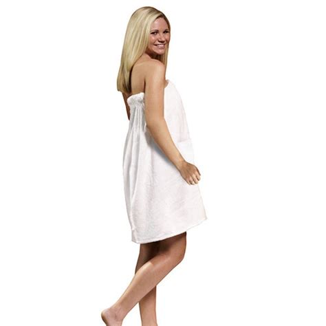 Top picks related reviews newsletter. Women's Spa and Bath White Terry Cloth Towel Wrap ...