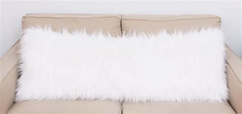 Oh, and of course, our pillows are by far the fluffiest! Faux Fur | Wayfair in 2020 | Body pillow, White fluffy ...