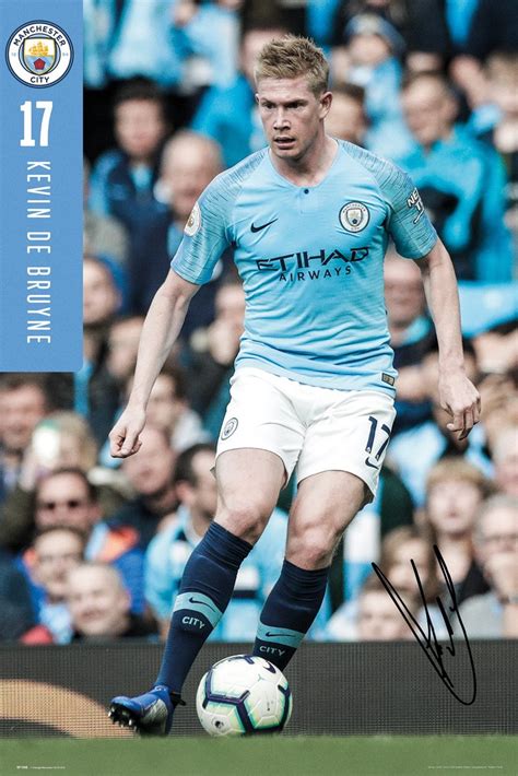 He has since won three premier league titles, five league cups and an fa cup with the club. 朗 Manchester City - De Bruyne 18-19 Póster, Lámina ...