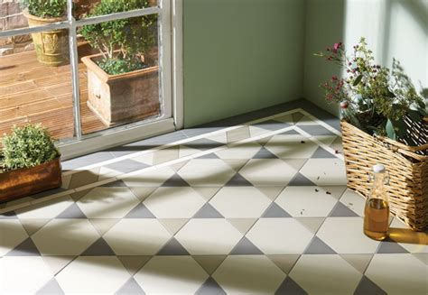 The traditional black and white victorian kitchen tiles (floor) is the perfect complement to elegant kitchen suites and most of the patterns here have been recreated from original victorian kitchen floor catalogues! Victorian Floor Tiles - Hexham Pattern