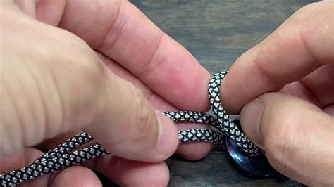 After the first few looping and tightenings, you don't have to this is how long i wanted mine. How to Tie the Ideal Paracord Lanyard Knot on ZircuTi Black Timascus Bead for your Knife or ...