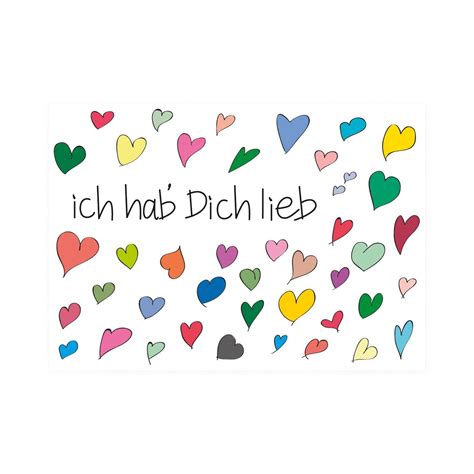 „der weltnierentag ist eine globale sensibilisierungskampagne, die darauf abzielt das bewusstsein für die bedeutung unserer nieren zu. Postkarte quer "..ich habe Dich lieb.." | Ich liebe dich ...