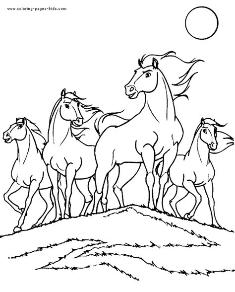 Moreover, drawing a horse is not difficult and there are many samples. Horse coloring pages for kids | Coloring Pages For Kids