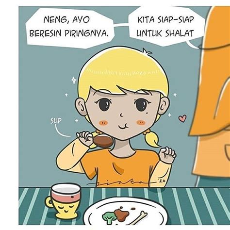 Multiple sizes available for all screen sizes. Komik Islami Sholat Berjamaah Dirumah