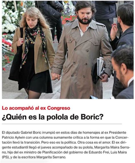 Jul 02, 2021 · — gabriel boric font (@gabrielboric) july 2, 2021 por el lado de gabriela, tras la confirmación de los aspirantes a la moneda, comenzaron los preparativos: Genial respuesta de Gabriel Boric a La Segunda por ...