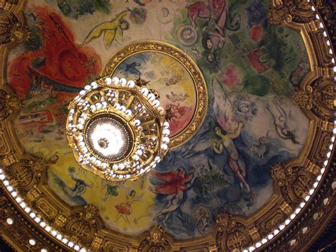 At first, i would lay down on my back and try to get the shot. Chagall's ceiling at the Paris Opera House | Paris opera ...