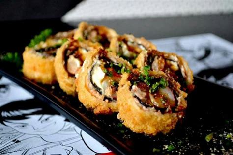 Gyoza dumpling 7.50 agedashi tofu 5.95 shrimp tempura 7.95 vegetable tempura 7.95 shrimp & veg. SUSHI HOT ROLL | Meals, Food, Sushi