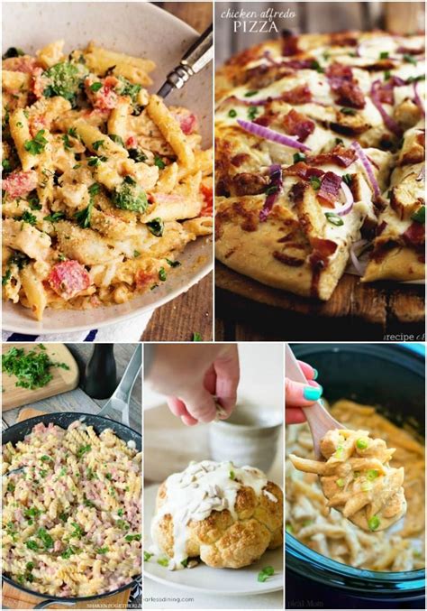 25 Dinner Ideas with Alfredo Sauce | Dinner, Bread booze ...