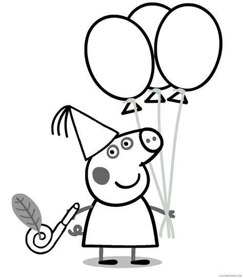 Maybe you would like to learn more about one of these? Ice Cream Happy Birthday Peppa Pig Coloring Pages ...