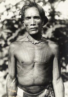 Maybe you would like to learn more about one of these? Kalinga chief with tribal tattoos. Philippines, 1913 ...