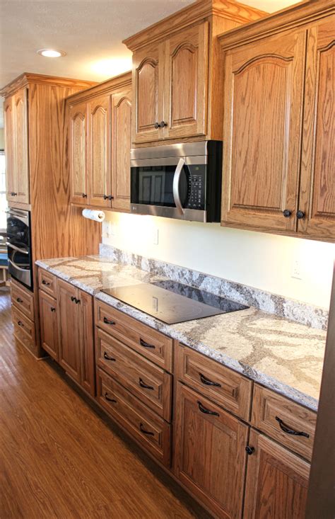 To help us in the design of your kitchen, print off one of our kitchen planning worksheets. Kitchen Cabinets Oak - Bye Bye Honey Oak Kitchen Cabinets ...