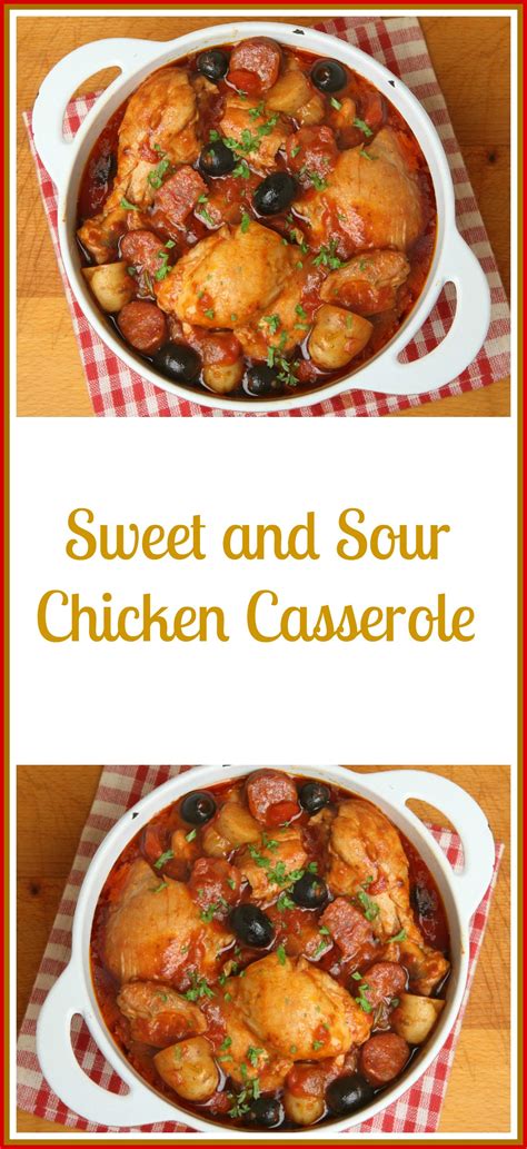 The secret is in the chicken marinade, specifically using egg white and cornstarch, which creates a. Sweet and Sour Chicken Casserole | Recipe | Dinner ...