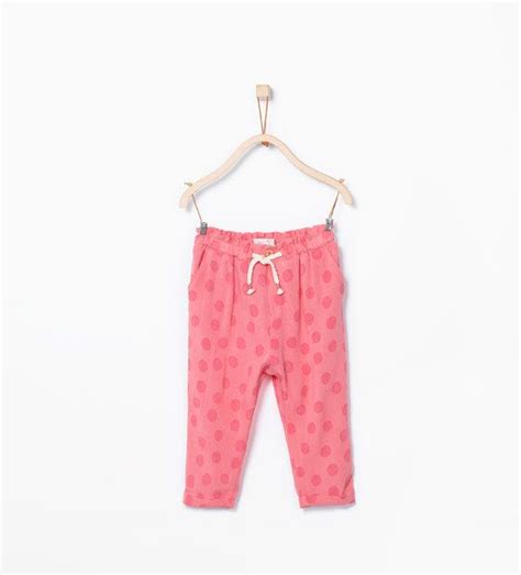 Sarouel enfant qui vient de minorque taille 1 à 3 ans. Pantalon fluide à imprimé pois | Vêtements bébé fille ...