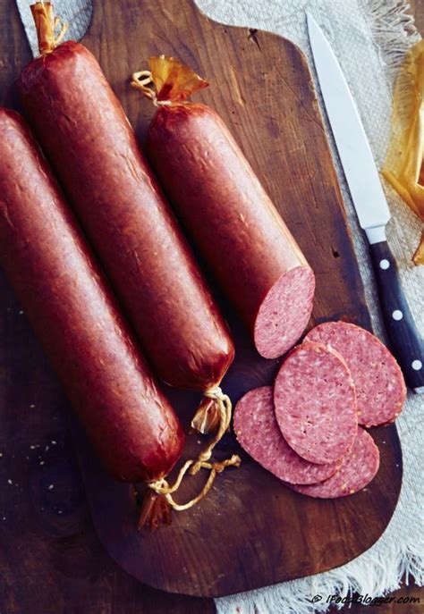 Moreover, making smoked sausage should always involve an overnight drying process which in addition to drying the casing also allows time for the the main reason for making smoked sausage is to add flavour. Homemade summer sausage - step by step illustrated ...