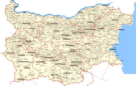 Stát bulharsko patří na balkánském poloostrově k těm největším rozlohou, nicméně délka pobřeží není nijak závratná. Mapa: Bulharsko