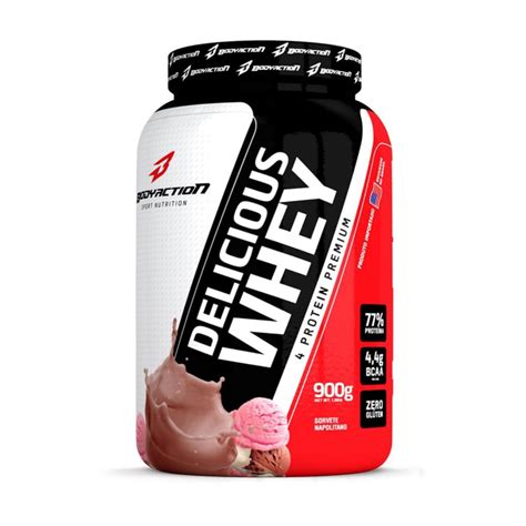 Se você gostou da receita certamente vai querer também experimentar o sorvete da tibibi, de chocolate com toque de café, receita aqui. Delicious Whey Sorvete Napolitano 900g BodyAction