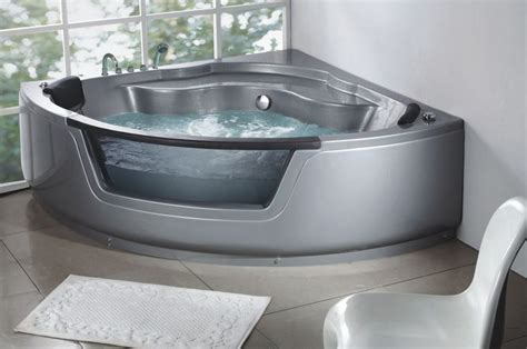 Whether you install it in an alcove, drop it into a platform. Luxury Grey Corner Whirlpool Bathtub, # bathtubs | Bathtub ...