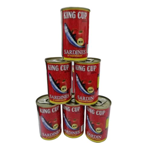 With a yearly import quantity of 4,500 metric tons, the raw materials are directly imported from mexico and south africa for both sardines and mackerels through kawosho foods corporation. King Cup Sardines In Tomato Sauce 155g Ready Stock ...