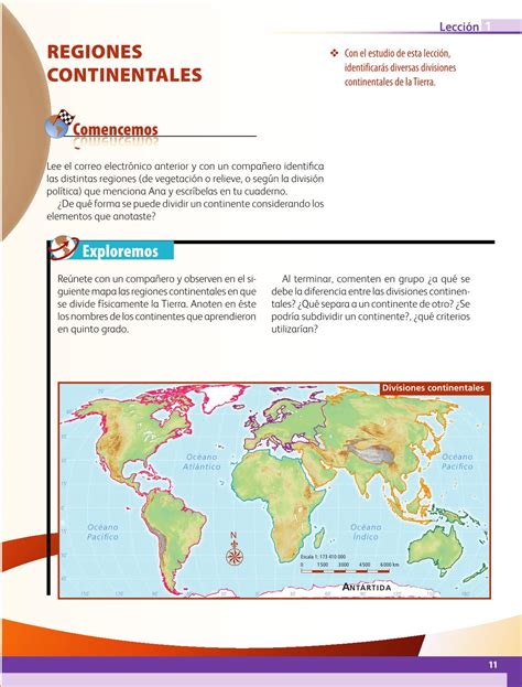 6 geografía sexto grado geografíasep alumno geografia 6.indd 1 11/05/11 14:04. El Libro De Geografía De 6 Grado : El Libro De Geografía ...