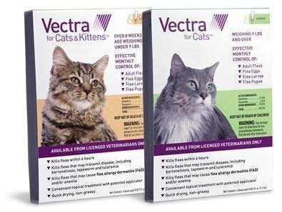 Killing any parasite that live on the skin. Summit Vetpharm Vectra for Cats 6 Month Supply Under 9lbs ...