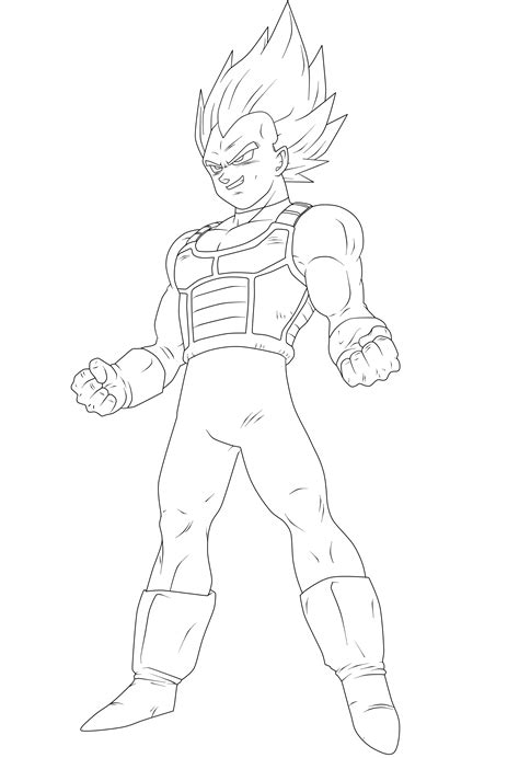 Gokū and whis arrive at planet beerus. Lineart 018 - Vegeta 006 by VICDBZ on DeviantArt