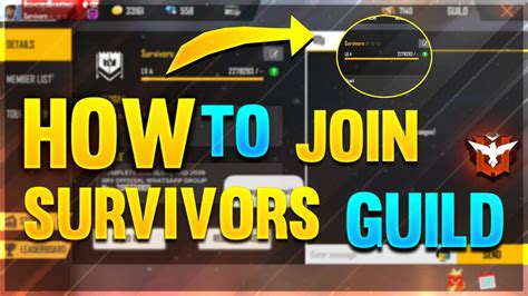 Type your nick in the text box: How To Join Survivors Guild - Garena Free Fire ...
