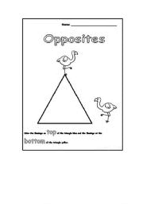 Math, language arts and other activities, including letters and the alphabet, handwriting, numbers, counting use these free worksheets to learn letters, sounds, words, reading, writing, numbers, colors, shapes and other preschool and kindergarten skills. English worksheets: opposites