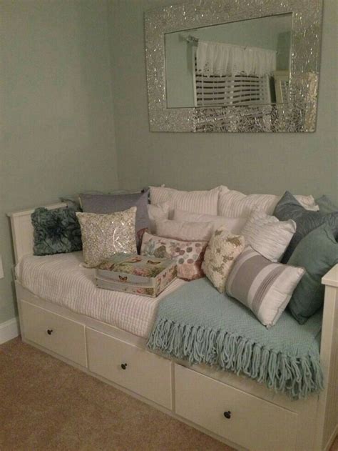 See our selection of hemnes solid wood bedroom furniture traditionally styled and constructed of wood that is meant to age beautifully alongside your home. Pin by Tiffany T on Cozy Spots | Ikea daybed, Daybed room ...